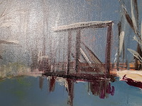 Acryl schilderij, maya wildevuur, oude schans, 2002 - afbeelding 5 van  9