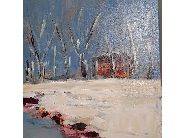 Acryl schilderij, maya wildevuur, oude schans, 2002 - afbeelding 6 van  9