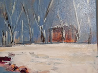Acryl schilderij, maya wildevuur, oude schans, 2002 - afbeelding 6 van  9
