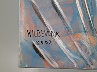 Acryl schilderij, maya wildevuur, oude schans, 2002 - afbeelding 7 van  9
