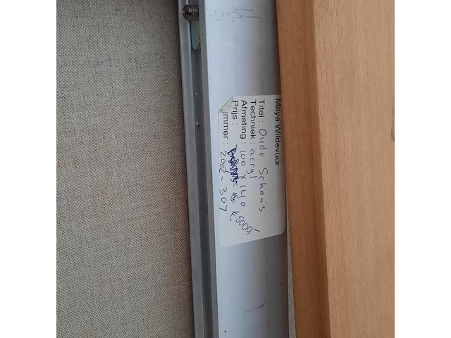 Acryl schilderij, maya wildevuur, oude schans, 2002 - afbeelding 9 van  9