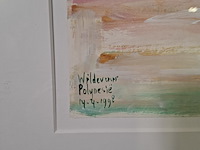 Acryl schilderij, maya wildevuur, polynesië , 1998 - afbeelding 5 van  8