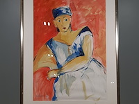 Acryl schilderij, maya wildevuur, portret, 1997 - afbeelding 2 van  9