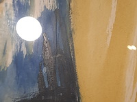 Acryl schilderij, maya wildevuur, portret, 1997 - afbeelding 7 van  9