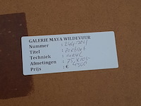 Acryl schilderij, maya wildevuur, portret, 1997 - afbeelding 9 van  9