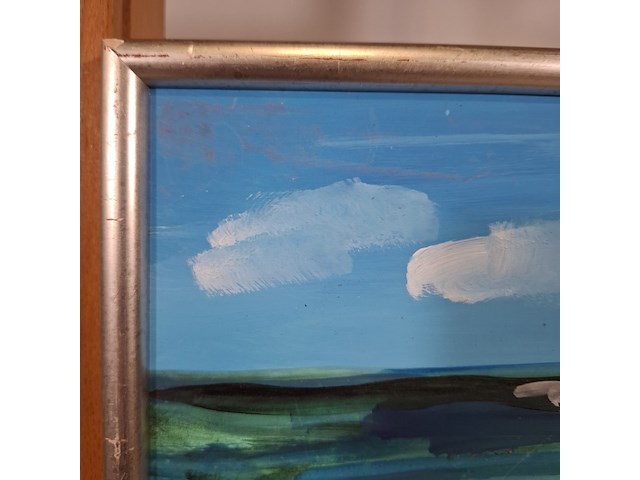 Acryl schilderij, maya wildevuur, puerte moreles, mexico, 2007 - afbeelding 9 van  10