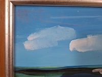 Acryl schilderij, maya wildevuur, puerte moreles, mexico, 2007 - afbeelding 9 van  10