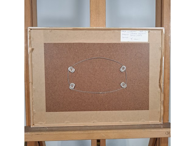 Acryl schilderij, maya wildevuur, puerte moreles, mexico, 2007 - afbeelding 10 van  10