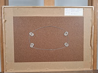 Acryl schilderij, maya wildevuur, puerte moreles, mexico, 2007 - afbeelding 10 van  10