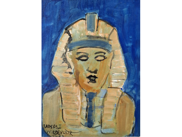 Acryl schilderij, maya wildevuur, ramses ii / egypte, 2002 - afbeelding 1 van  10