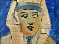 Acryl schilderij, maya wildevuur, ramses ii / egypte, 2002 - afbeelding 1 van  10