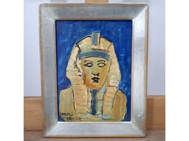 Acryl schilderij, maya wildevuur, ramses ii / egypte, 2002 - afbeelding 3 van  10