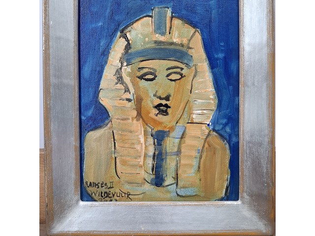 Acryl schilderij, maya wildevuur, ramses ii / egypte, 2002 - afbeelding 5 van  10