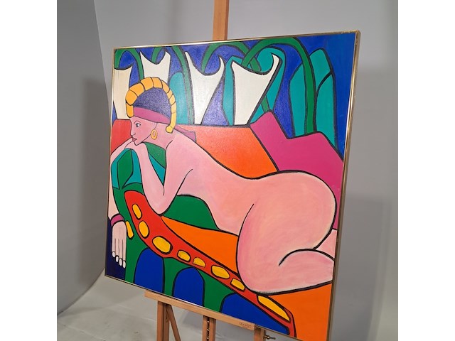 Acryl schilderij, maya wildevuur, rozemarijn - afbeelding 4 van  7