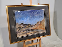 Acryl schilderij, maya wildevuur, sahara marokko, 2002 - afbeelding 4 van  10