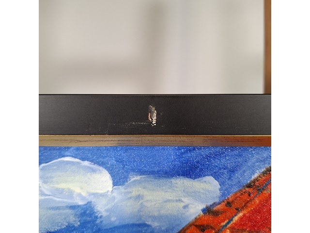 Acryl schilderij, maya wildevuur, sand castel, mexico, 2011 - afbeelding 11 van  11