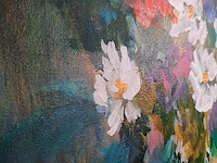 Acryl schilderij, maya wildevuur, sfeer, 2003 - afbeelding 7 van  9