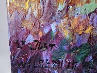 Acryl schilderij, maya wildevuur, st just, 2002 - afbeelding 4 van  6