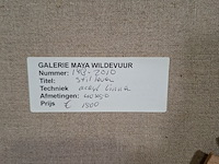 Acryl schilderij, maya wildevuur, stilleven, 1995 - afbeelding 2 van  10