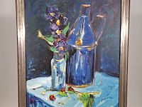 Acryl schilderij, maya wildevuur, stilleven, 1995 - afbeelding 3 van  10
