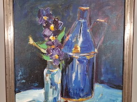 Acryl schilderij, maya wildevuur, stilleven, 1995 - afbeelding 4 van  10