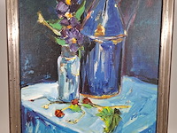 Acryl schilderij, maya wildevuur, stilleven, 1995 - afbeelding 5 van  10