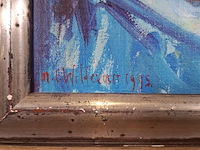 Acryl schilderij, maya wildevuur, stilleven, 1995 - afbeelding 6 van  10