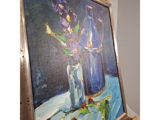 Acryl schilderij, maya wildevuur, stilleven, 1995 - afbeelding 8 van  10