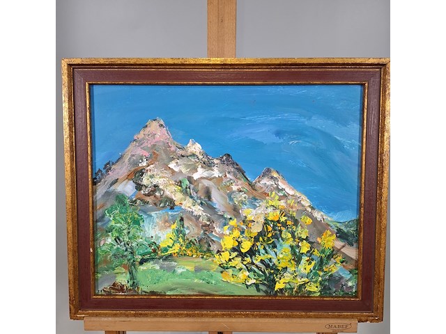 Acryl schilderij, maya wildevuur, suisse - afbeelding 2 van  9