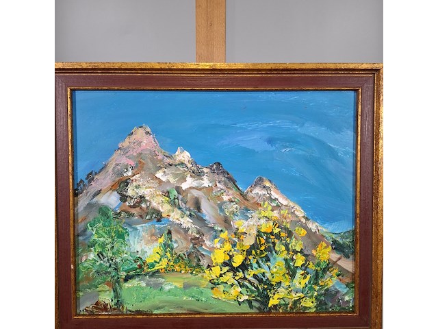 Acryl schilderij, maya wildevuur, suisse - afbeelding 3 van  9