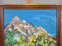 Acryl schilderij, maya wildevuur, suisse - afbeelding 3 van  9