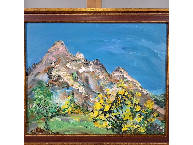 Acryl schilderij, maya wildevuur, suisse - afbeelding 4 van  9