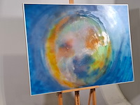 Acryl schilderij, maya wildevuur, 't heelal, 1989 - afbeelding 2 van  7