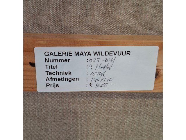 Acryl schilderij, maya wildevuur, 't heelal, 1989 - afbeelding 7 van  7