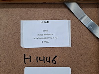 Acryl schilderij, maya wildevuur, tahiti, 1998 - afbeelding 2 van  10