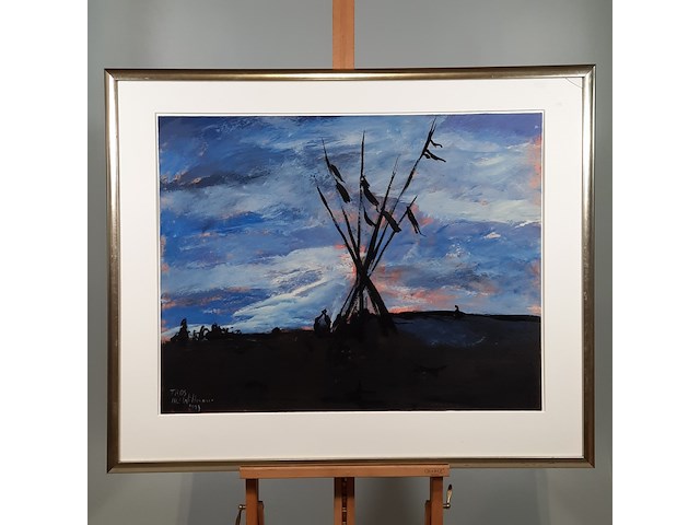 Acryl schilderij, maya wildevuur, taos - afbeelding 2 van  8