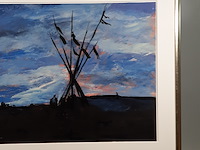 Acryl schilderij, maya wildevuur, taos - afbeelding 4 van  8