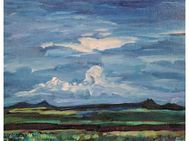 Acryl schilderij, maya wildevuur, taos - afbeelding 1 van  8