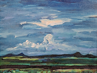 Acryl schilderij, maya wildevuur, taos - afbeelding 1 van  8