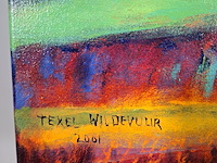 Acryl schilderij, maya wildevuur, texel, 2001 - afbeelding 4 van  6