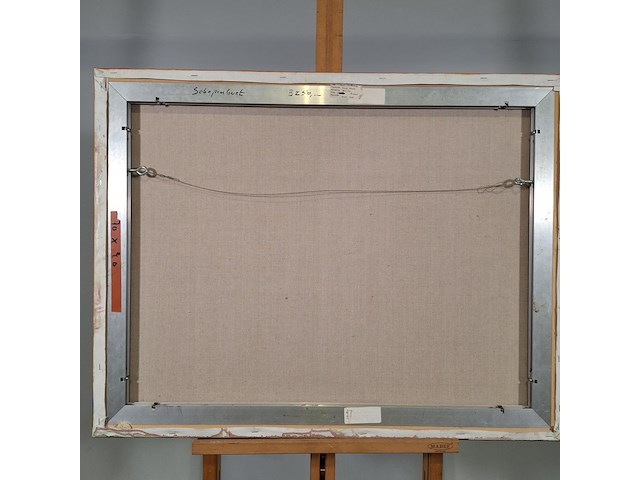 Acryl schilderij, maya wildevuur, texel, 2001 - afbeelding 6 van  6