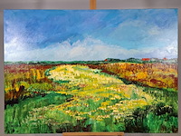 Acryl schilderij, maya wildevuur, texel, 2007 - afbeelding 2 van  7