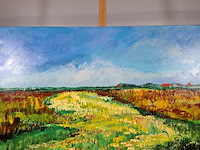 Acryl schilderij, maya wildevuur, texel, 2007 - afbeelding 3 van  7