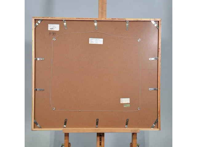 Acryl schilderij, maya wildevuur, thahiti, 1981 - afbeelding 8 van  9