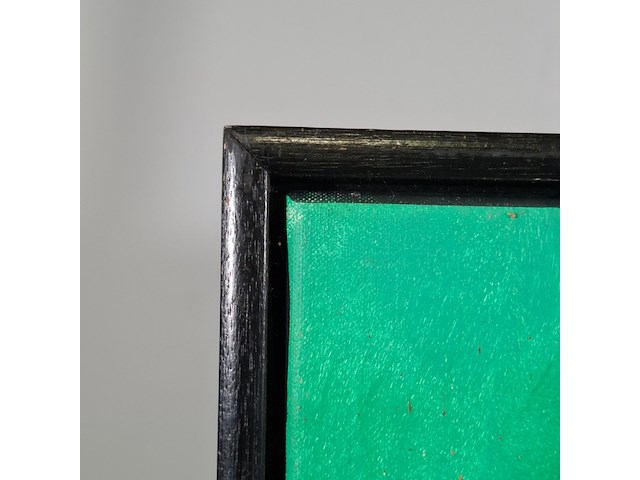 Acryl schilderij, maya wildevuur, twee poezen, 1994 - afbeelding 5 van  7