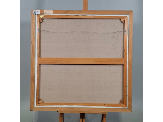 Acryl schilderij, maya wildevuur, twee poezen, 1994 - afbeelding 6 van  7