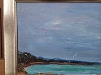 Acryl schilderij, maya wildevuur, vennesand - afbeelding 4 van  10