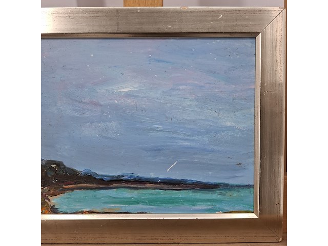 Acryl schilderij, maya wildevuur, vennesand - afbeelding 5 van  10