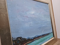 Acryl schilderij, maya wildevuur, vennesand - afbeelding 6 van  10