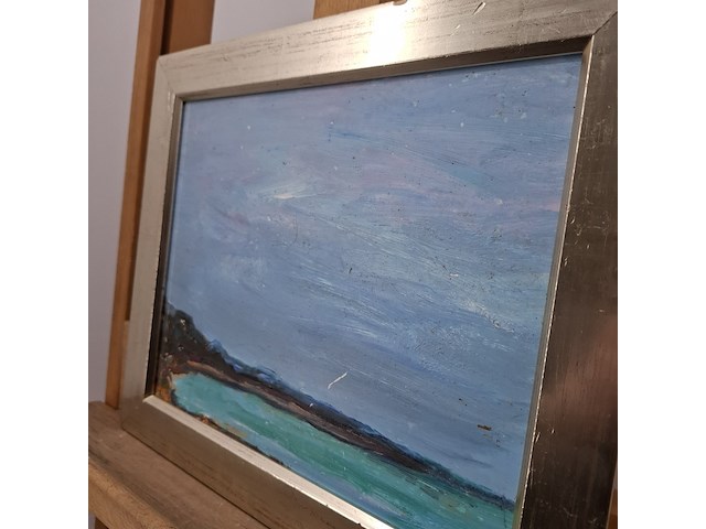 Acryl schilderij, maya wildevuur, vennesand - afbeelding 7 van  10